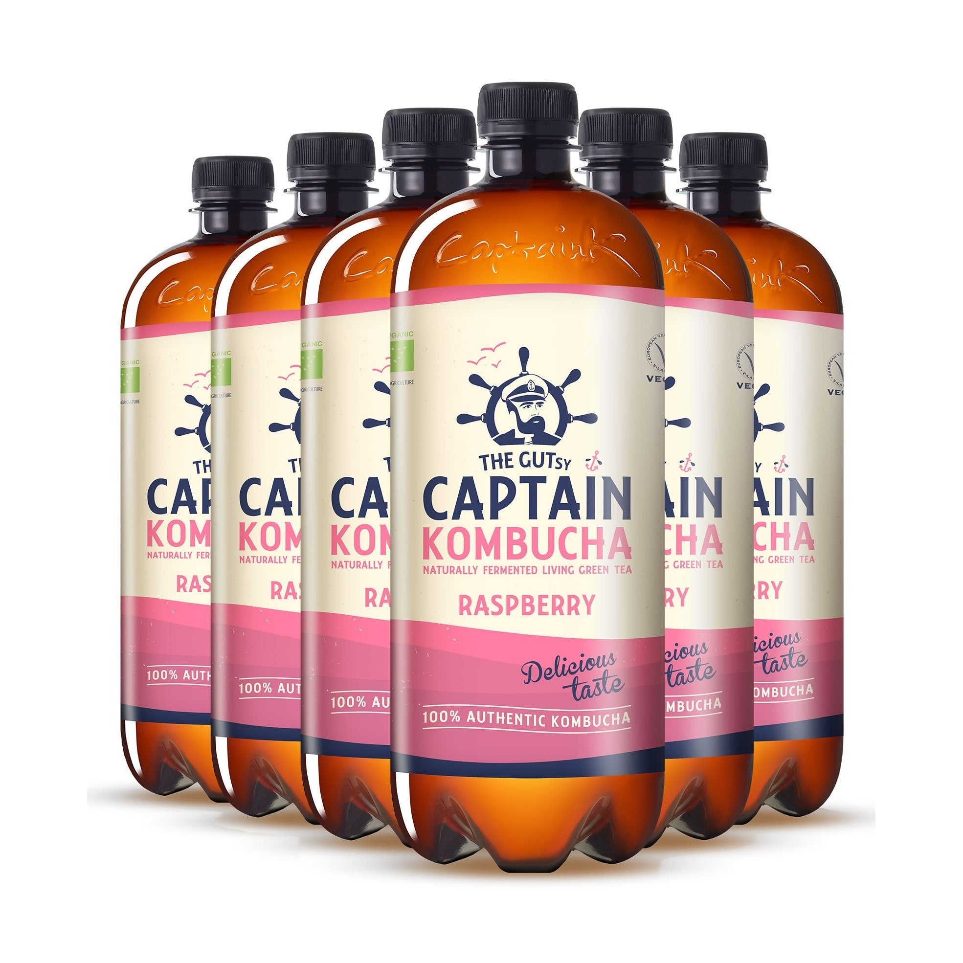 GUTsy Captain Kombucha - Malinowa 6 x 1L