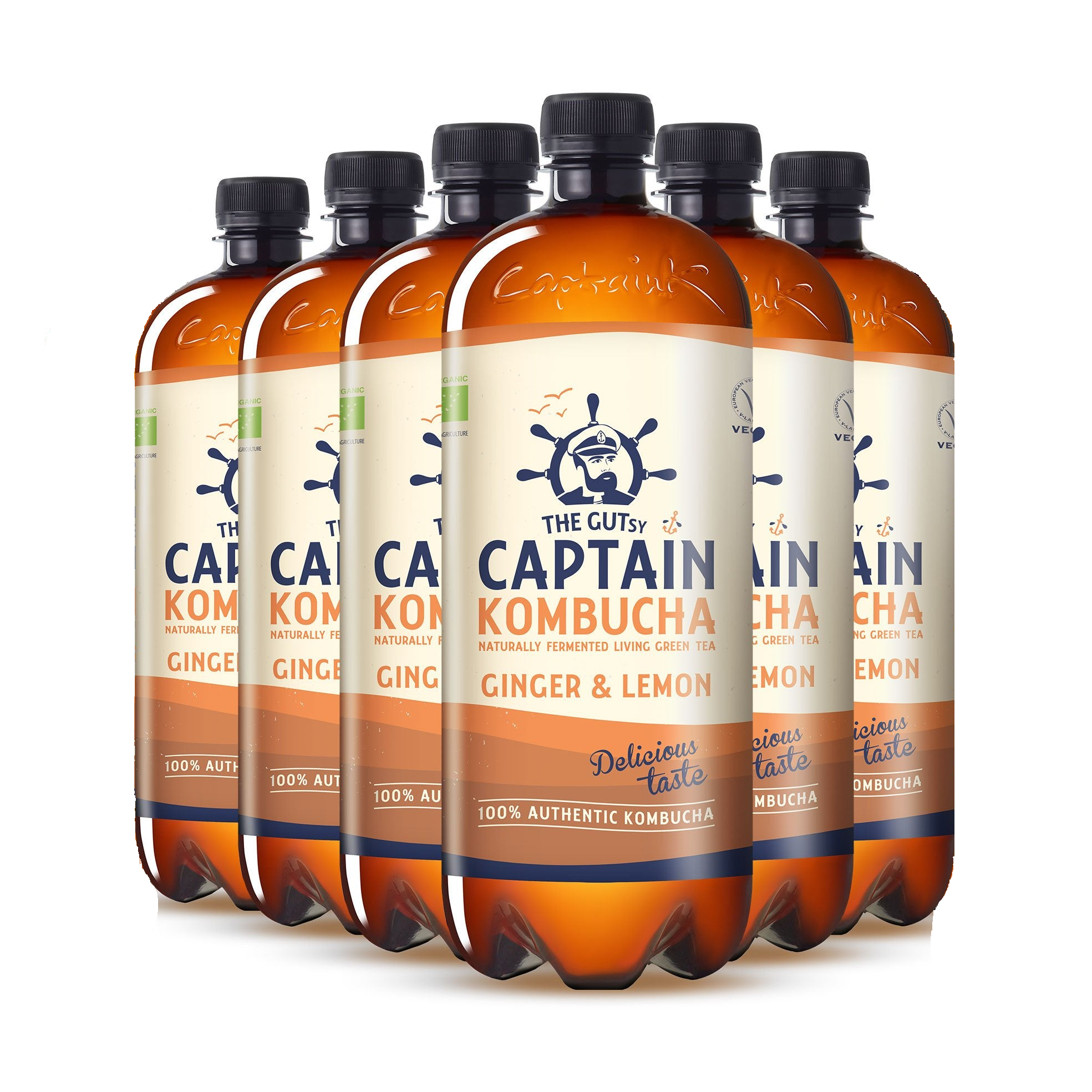GUTsy Captain Kombucha - Imbir i Cytryna 6 x 1L