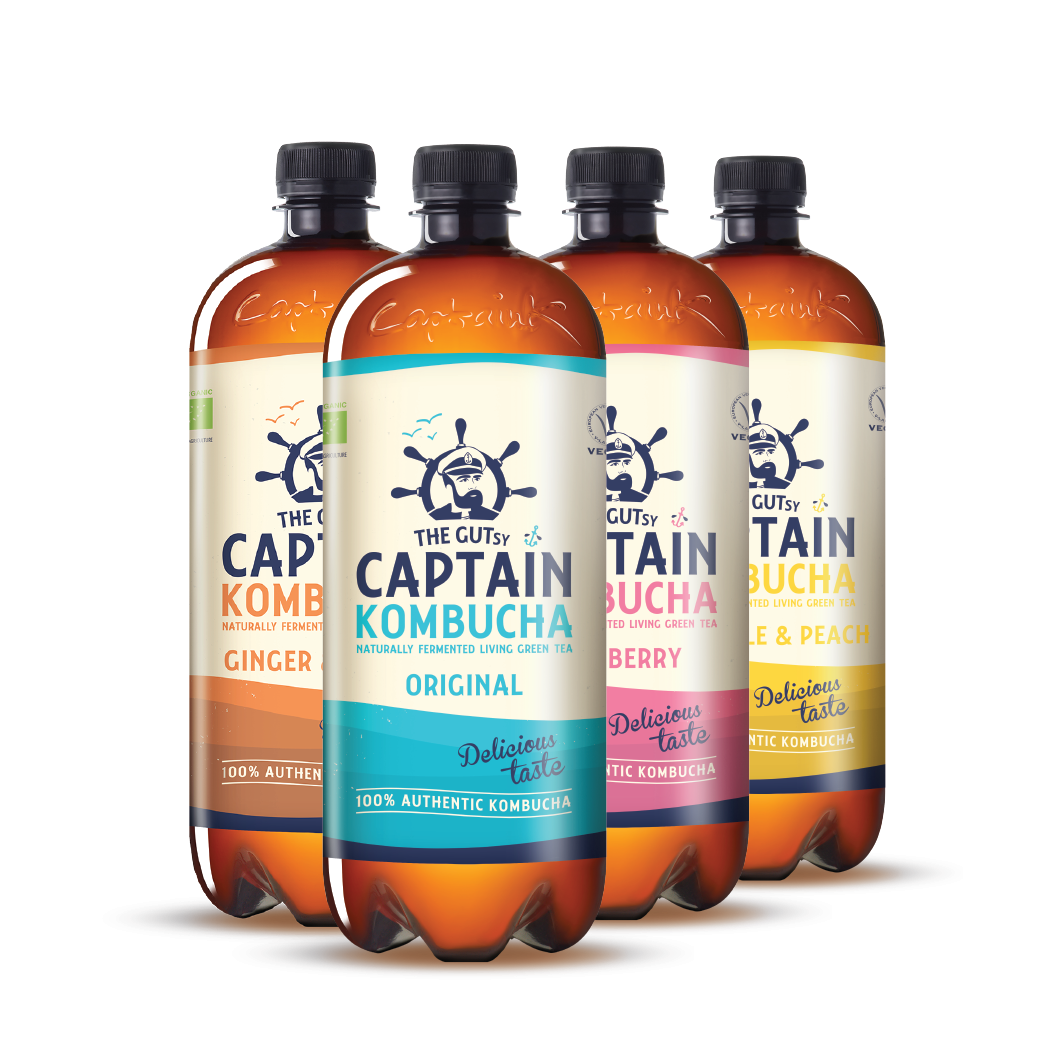 GUTsy Captain Kombucha - Zestaw próbny 4 x 1L