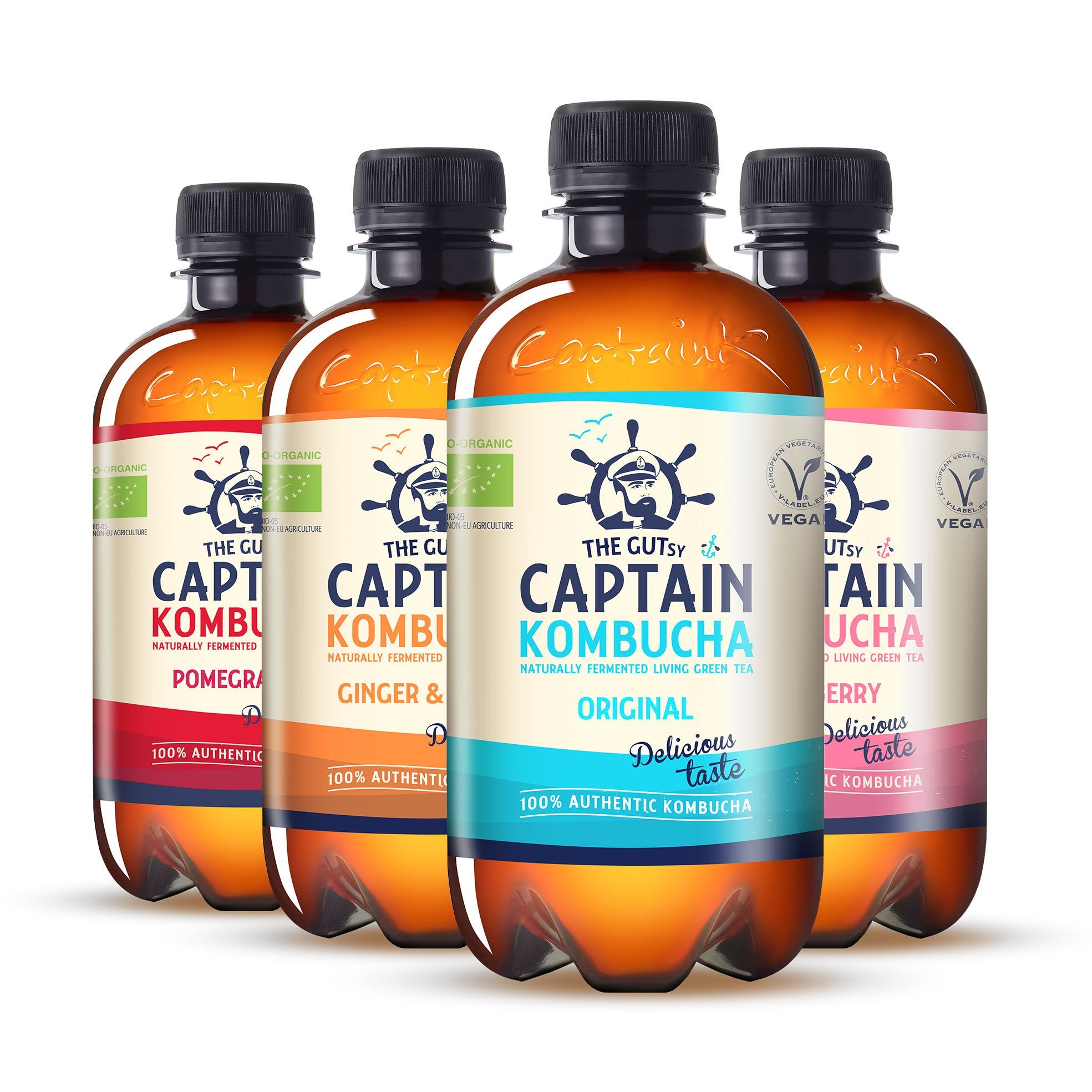 GUTsy Captain Kombucha - Zestaw próbny 4 x 400ml