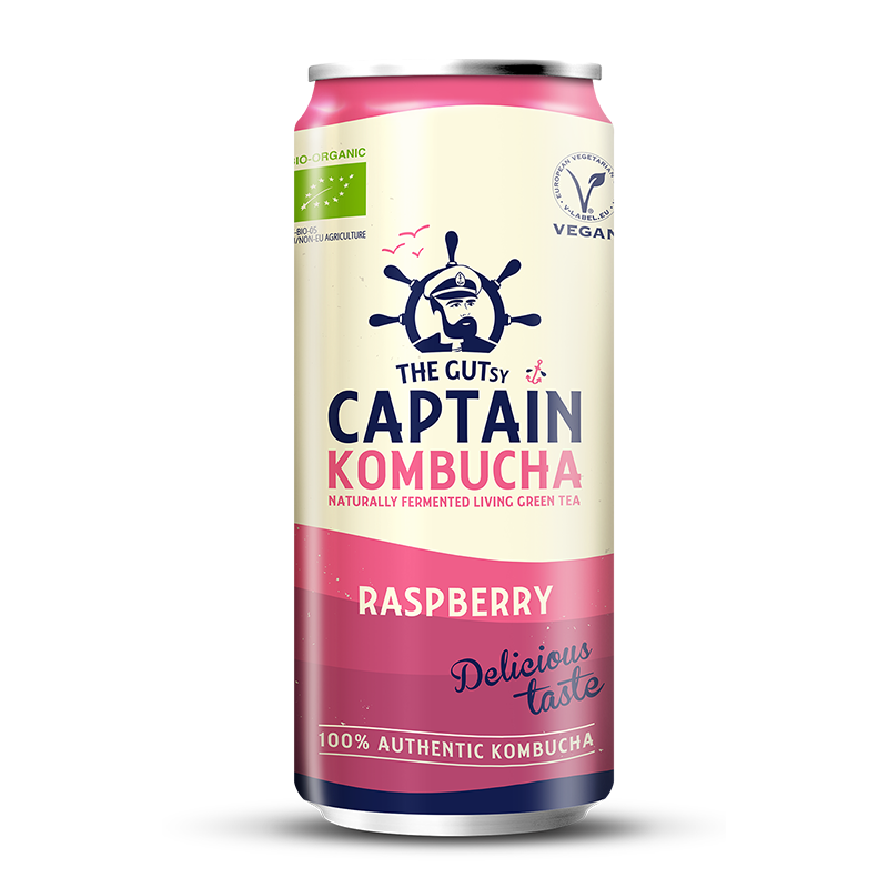 GUTsy Captain Kombucha - Malinowe PUSZKI 20 x 250ml