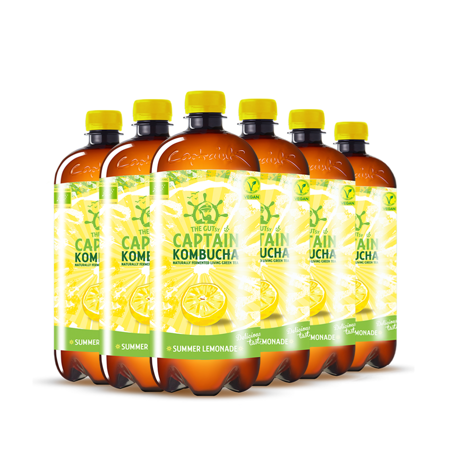 GUTsy Captain Kombucha - Letnia Lemoniada 6 x 1L