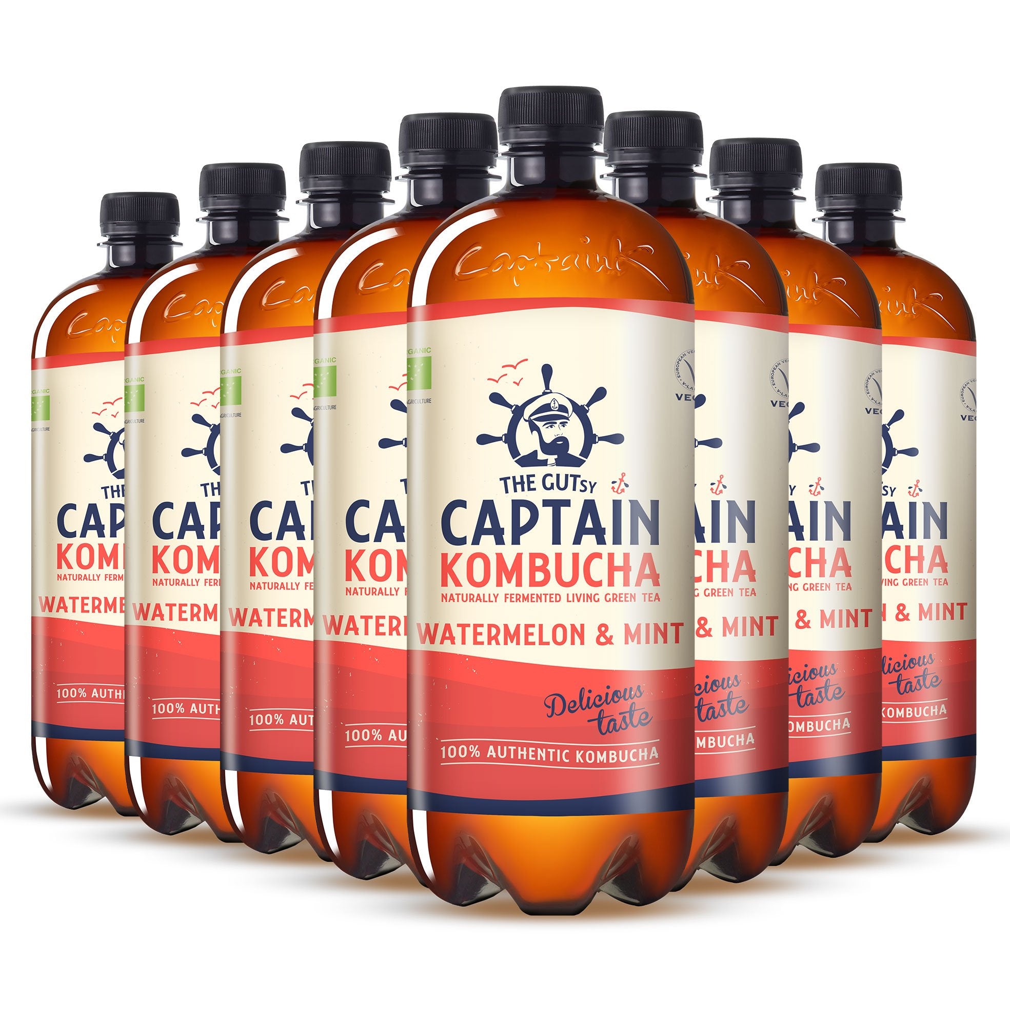 GUTsy Captain Kombucha - Arbuz i Mięta 8 x 1L